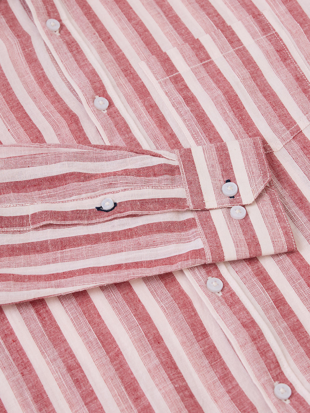 Brick Red Solid Lightweight Handloom Shirt